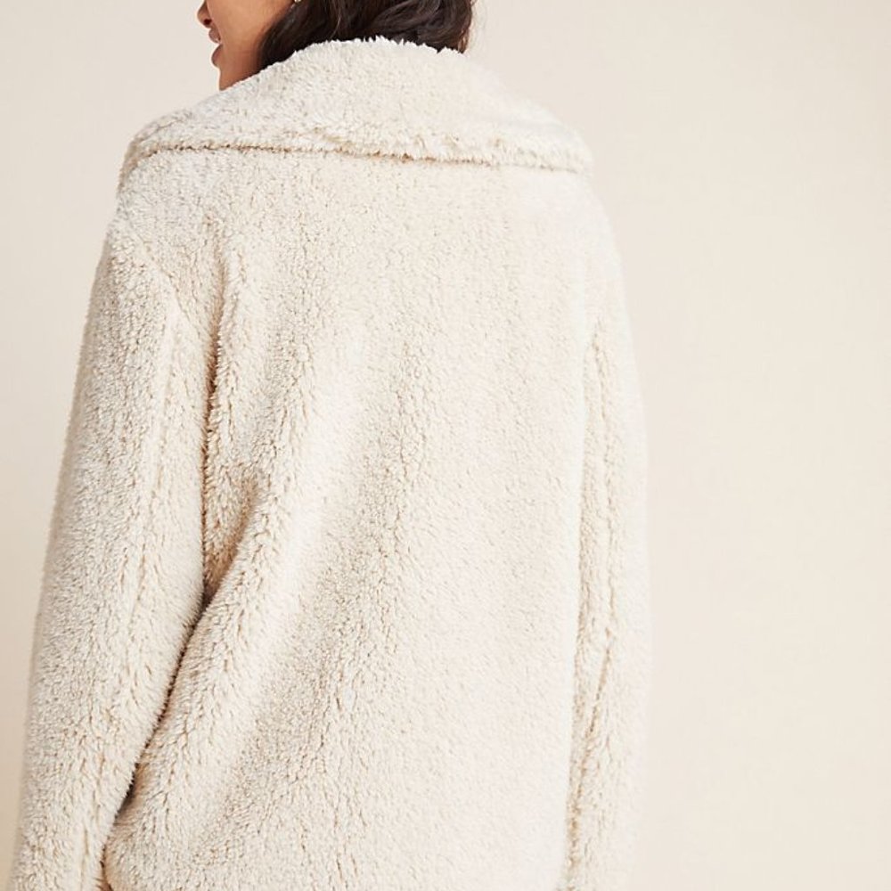 NWT Anthropologie Raquel Teddy Coat - Picture 4 of 6